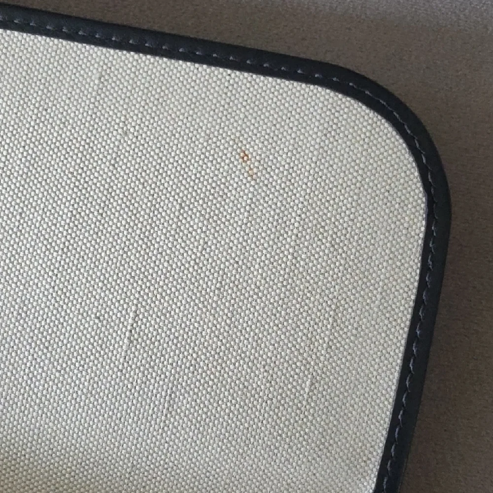 AUTHENTIC CHRISTIAN DIOR Oblique Flap Pouch Clutch Navy Blue - Picture 9 of 16